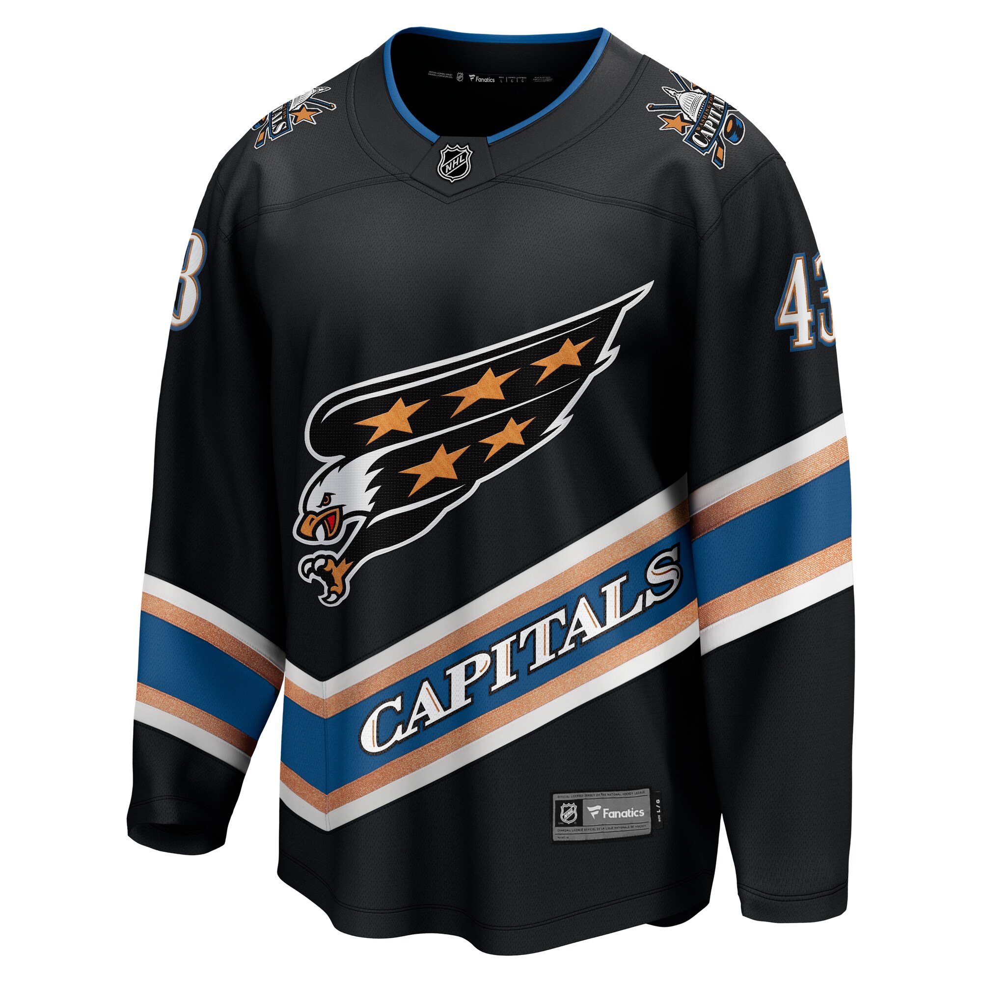 men8217s fanatics tom wilson black washington capitals alternate 50th anniversary premier breakaway player jersey – San Jose Sharks Jerseys and Headwear Collection