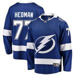 men8217s fanatics victor hedman blue tampa bay lightning home premier breakaway player jersey – San Jose Sharks Jerseys and Headwear Collection