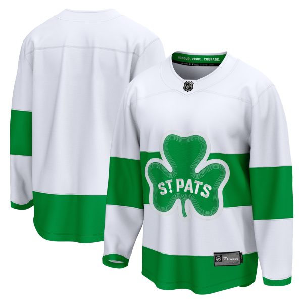 men8217s fanatics white toronto maple leafs st. patricks alternate premier breakaway jersey – San Jose Sharks Jerseys and Headwear Collection