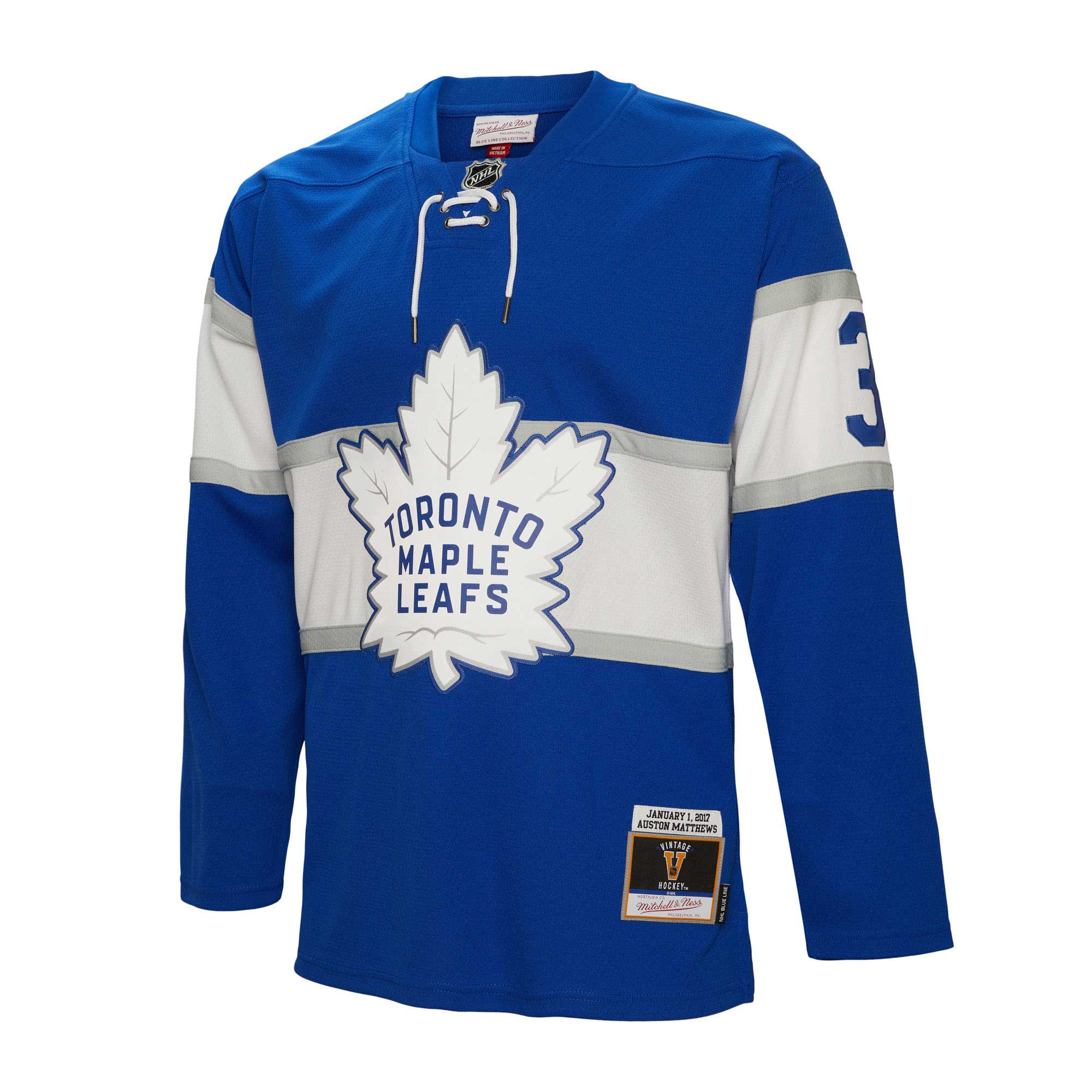 men8217s mitchell amp ness auston matthews blue toronto maple leafs 2017 winter classic blue line player jersey – San Jose Sharks Jerseys and Headwear Collection