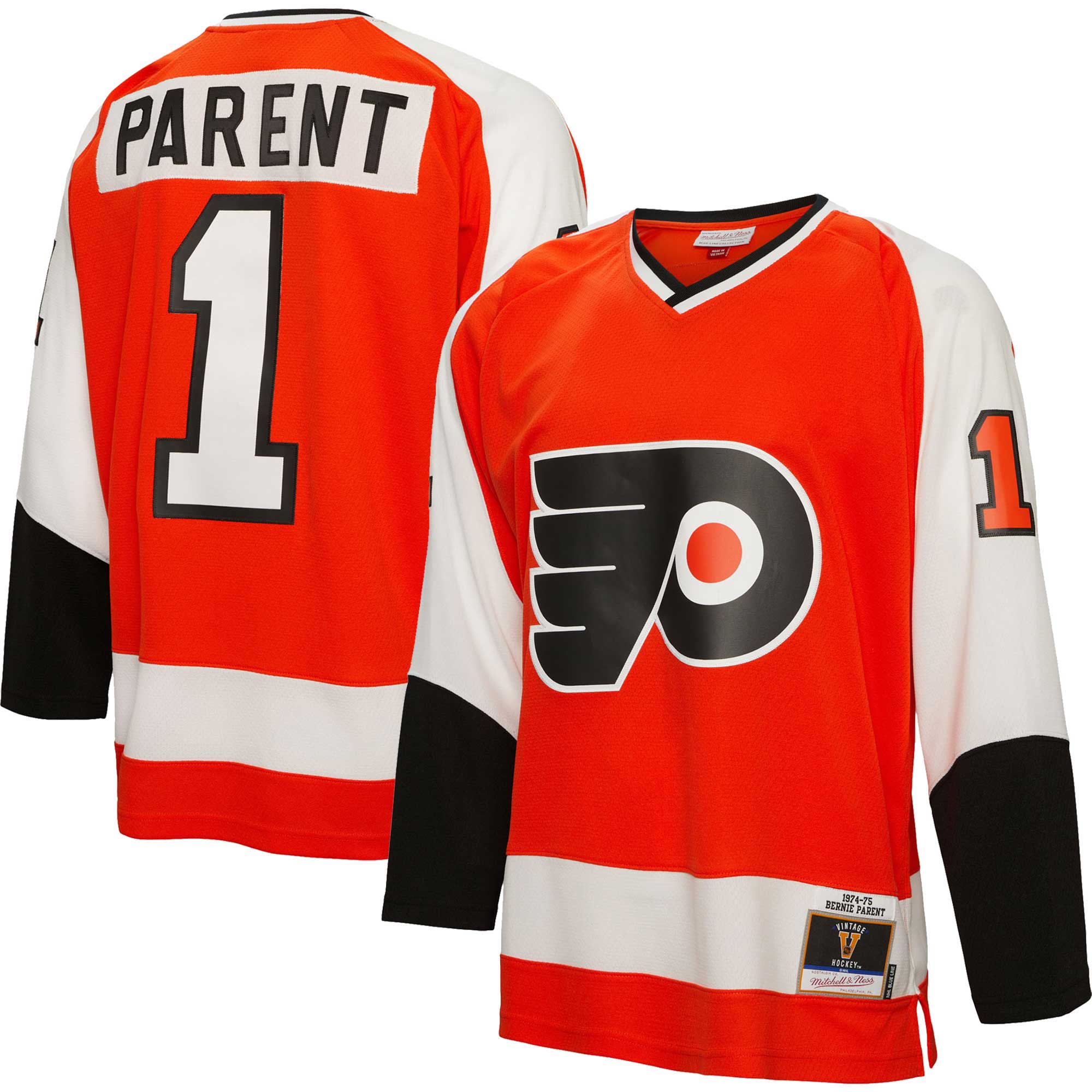 men8217s mitchell amp ness bernie parent orange philadelphia flyers 197475 blue line player jersey – San Jose Sharks Jerseys and Headwear Collection
