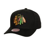 men8217s mitchell amp ness black chicago blackhawks team ground pro adjustable hat – San Jose Sharks Jerseys and Headwear Collection