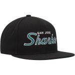 men8217s mitchell amp ness black san jose sharks core team script 2.0 snapback hat – San Jose Sharks Jerseys and Headwear Collection