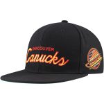 men8217s mitchell amp ness black vancouver canucks core team script 2.0 snapback hat – San Jose Sharks Jerseys and Headwear Collection