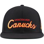men8217s mitchell amp ness black vancouver canucks core team script 2.0 snapback hat – San Jose Sharks Jerseys and Headwear Collection