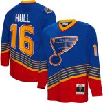 men8217s mitchell amp ness brett hull blue st. louis blues 199596 blue line player jersey – San Jose Sharks Jerseys and Headwear Collection
