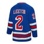men8217s mitchell amp ness brian leetch blue new york rangers alternate captain patch 199394 blue line player jersey – San Jose Sharks Jerseys and Headwear Collection