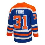 men8217s mitchell amp ness grant fuhr royal edmonton oilers 198687 blue line player jersey – San Jose Sharks Jerseys and Headwear Collection
