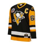 men8217s mitchell amp ness mario lemieux black pittsburgh penguins captain patch 199192 blue line player jersey – San Jose Sharks Jerseys and Headwear Collection