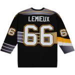 men8217s mitchell amp ness mario lemieux black pittsburgh penguins captain8217s patch 199697 blue line player jersey – San Jose Sharks Jerseys and Headwear Collection