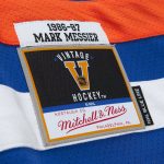 men8217s mitchell amp ness mark messier royal edmonton oilers alternate captain patch 198687 blue line player jersey – San Jose Sharks Jerseys and Headwear Collection