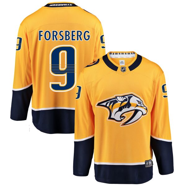 nashville predators fanatics home breakaway jersey – filip forsberg – mens – San Jose Sharks Jerseys and Headwear Collection