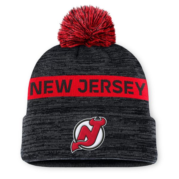 new jersey devils authentic pro rink beanie cuff with pom – San Jose Sharks Jerseys and Headwear Collection