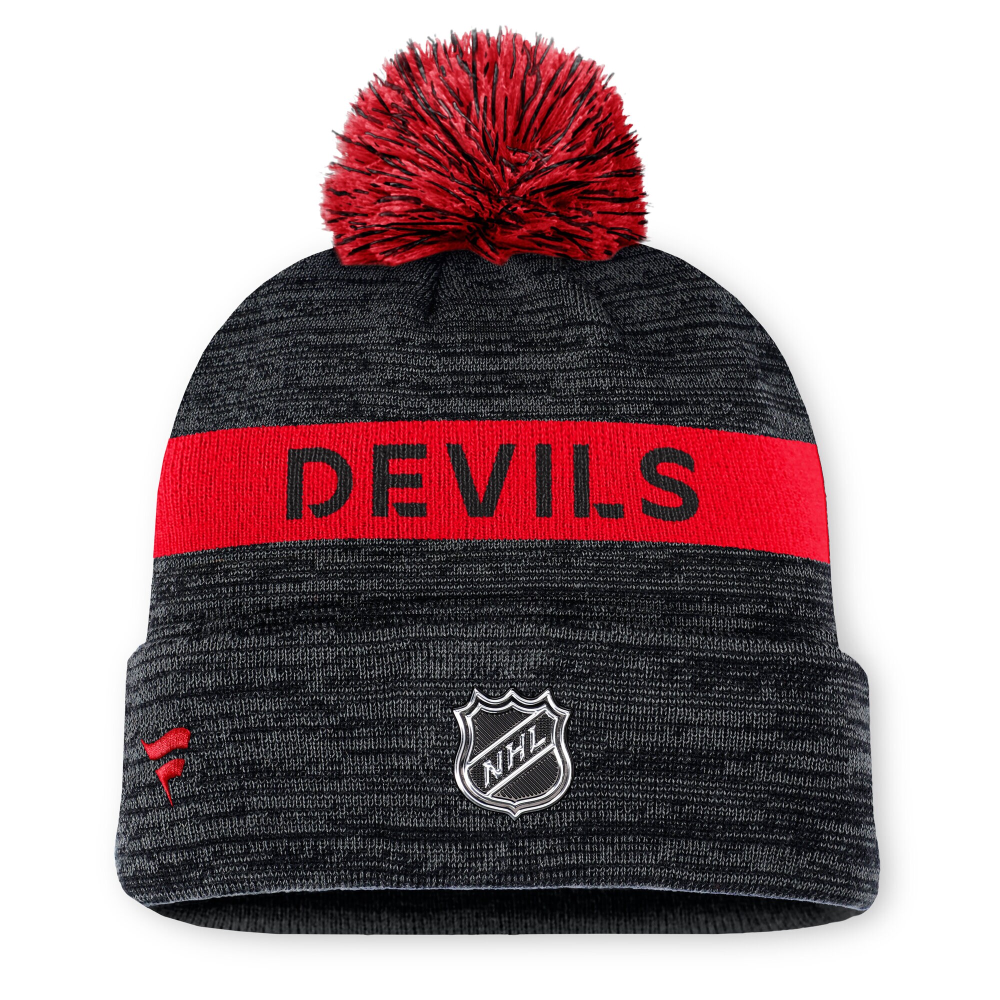 new jersey devils authentic pro rink beanie cuff with pom – San Jose Sharks Jerseys and Headwear Collection