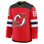 new jersey devils fanatics branded home premium jersey – red – jack hughes – mens – San Jose Sharks Jerseys and Headwear Collection