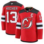 new jersey devils fanatics branded home premium jersey – red – nico hischier – mens – San Jose Sharks Jerseys and Headwear Collection