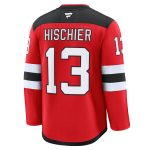 new jersey devils fanatics branded home premium jersey – red – nico hischier – mens – San Jose Sharks Jerseys and Headwear Collection