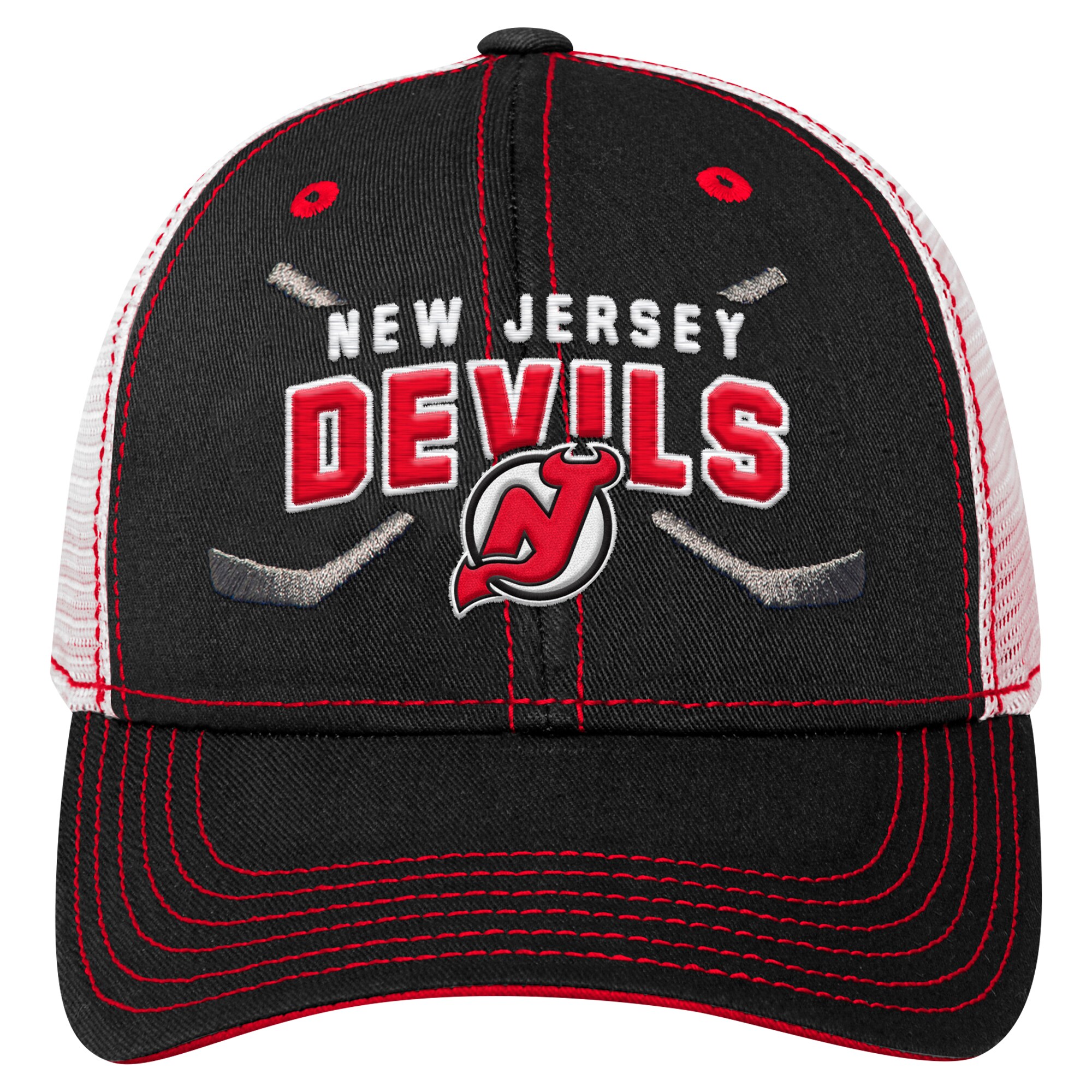 new jersey devils lock up mesh adjustable cap – youth – San Jose Sharks Jerseys and Headwear Collection