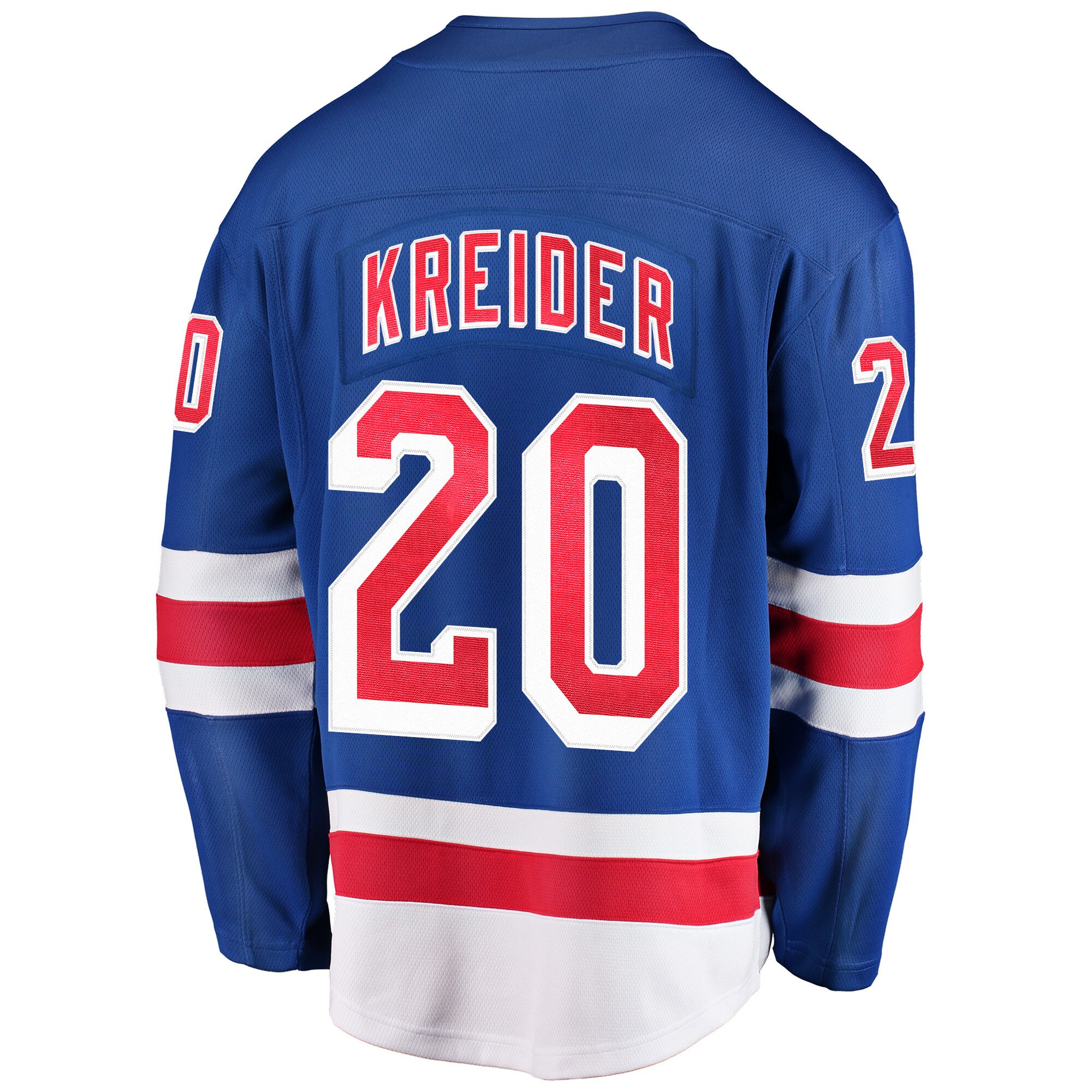new york rangers fanatics home breakaway jersey – blue – chris kreider – mens – San Jose Sharks Jerseys and Headwear Collection