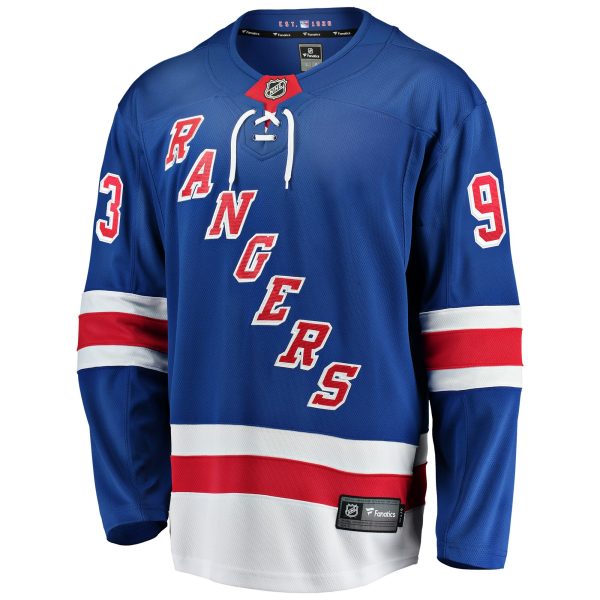 new york rangers fanatics home breakaway jersey – blue – mika zibanejad – mens – San Jose Sharks Jerseys and Headwear Collection