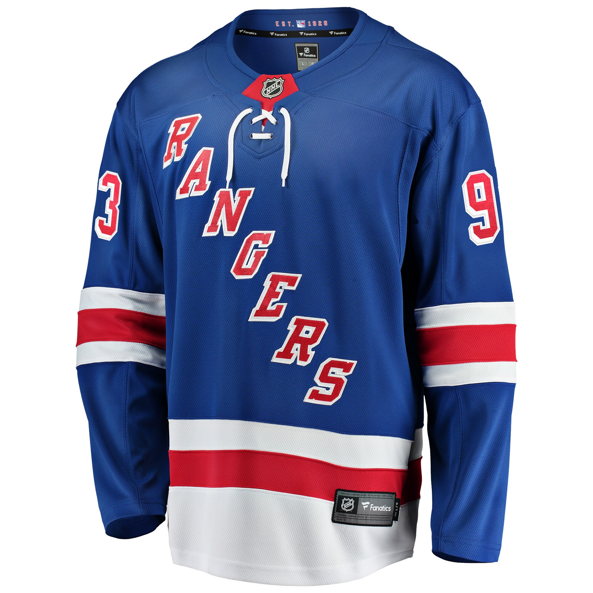 new york rangers fanatics home breakaway jersey – blue – mika zibanejad – mens – San Jose Sharks Jerseys and Headwear Collection