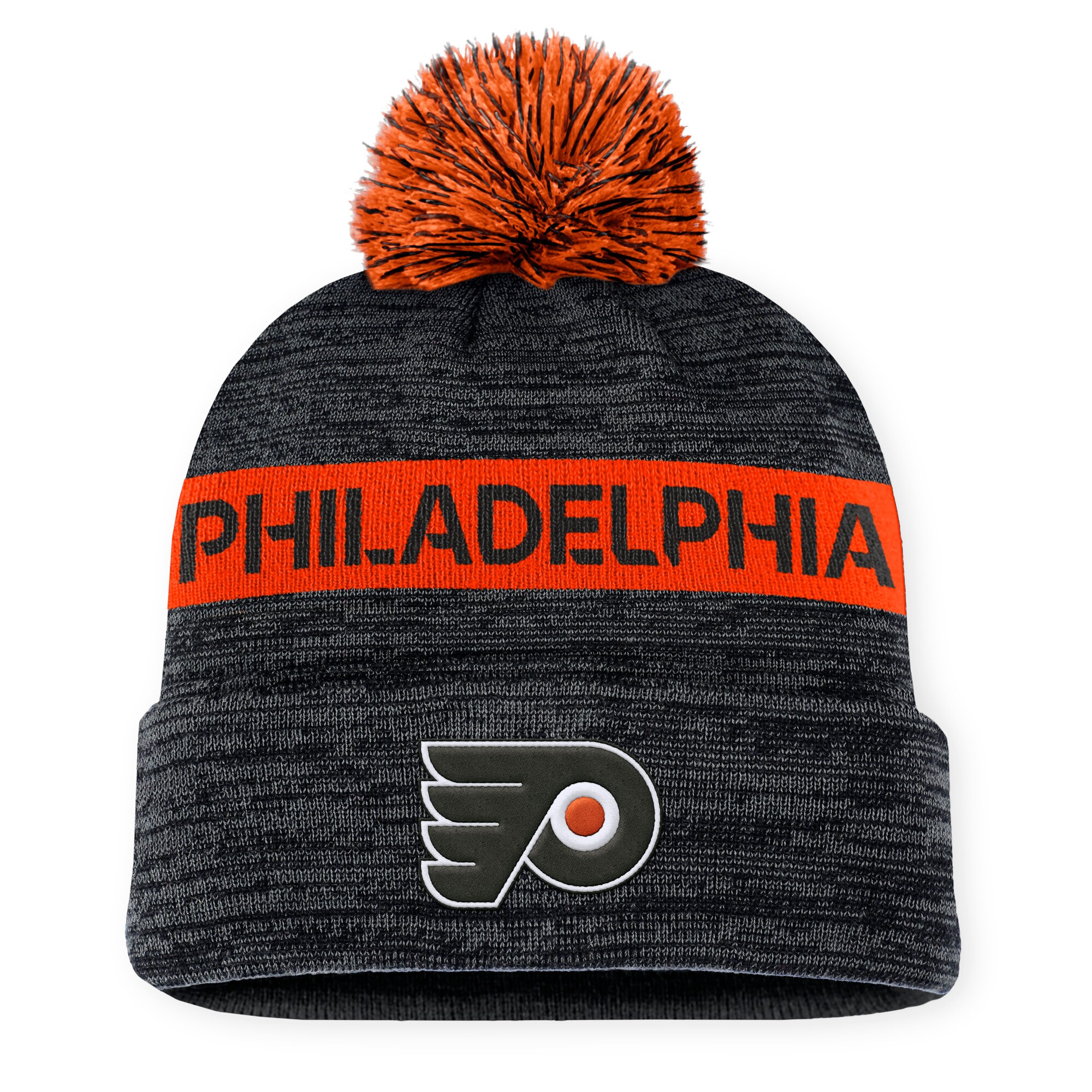 philadelphia flyers authentic pro rink beanie cuff with pom – San Jose Sharks Jerseys and Headwear Collection