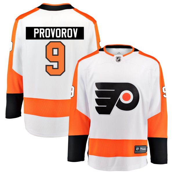 philadelphia flyers fanatics away breakaway jersey – ivan provorov – mens – San Jose Sharks Jerseys and Headwear Collection