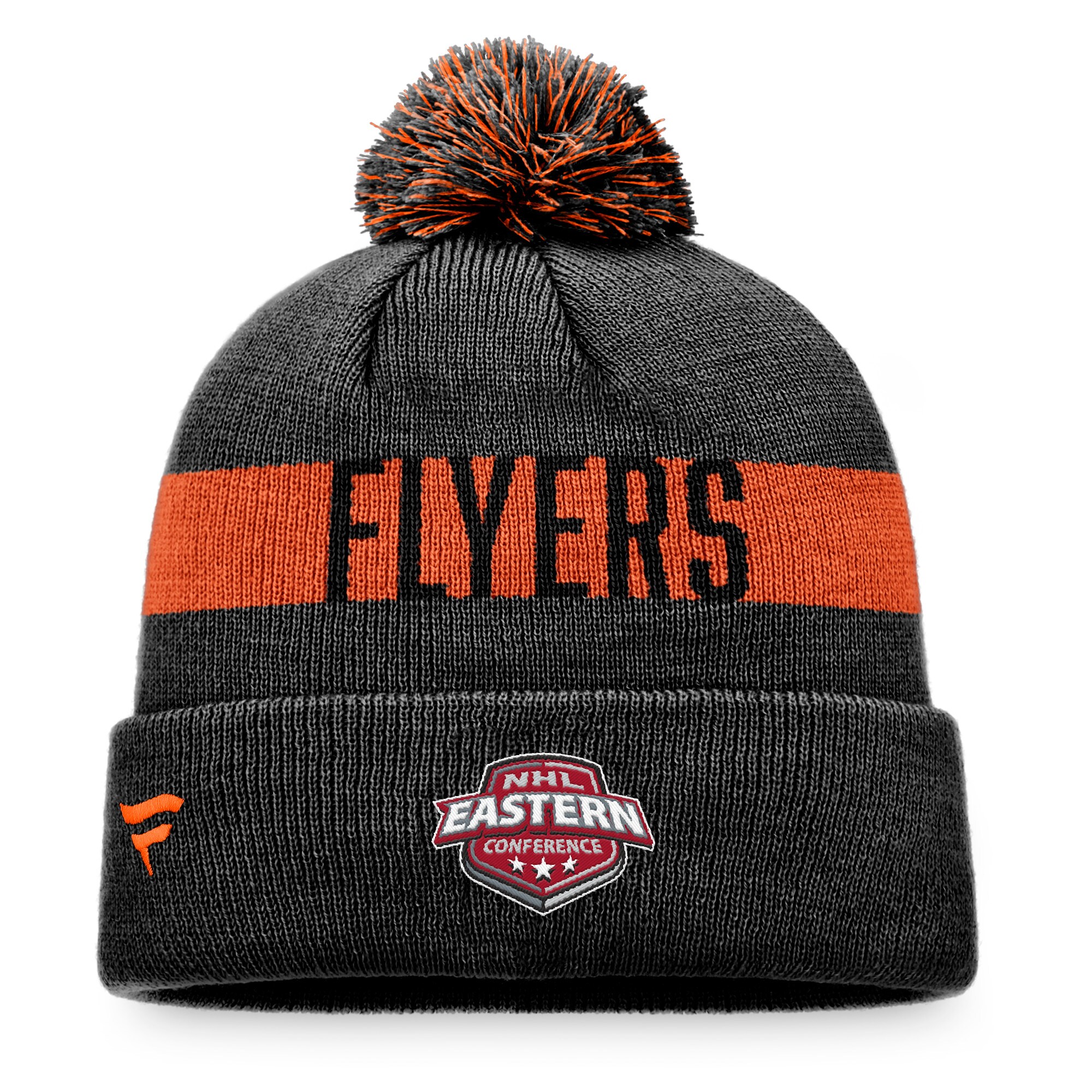 philadelphia flyers fundamental beanie cuff with pom – San Jose Sharks Jerseys and Headwear Collection