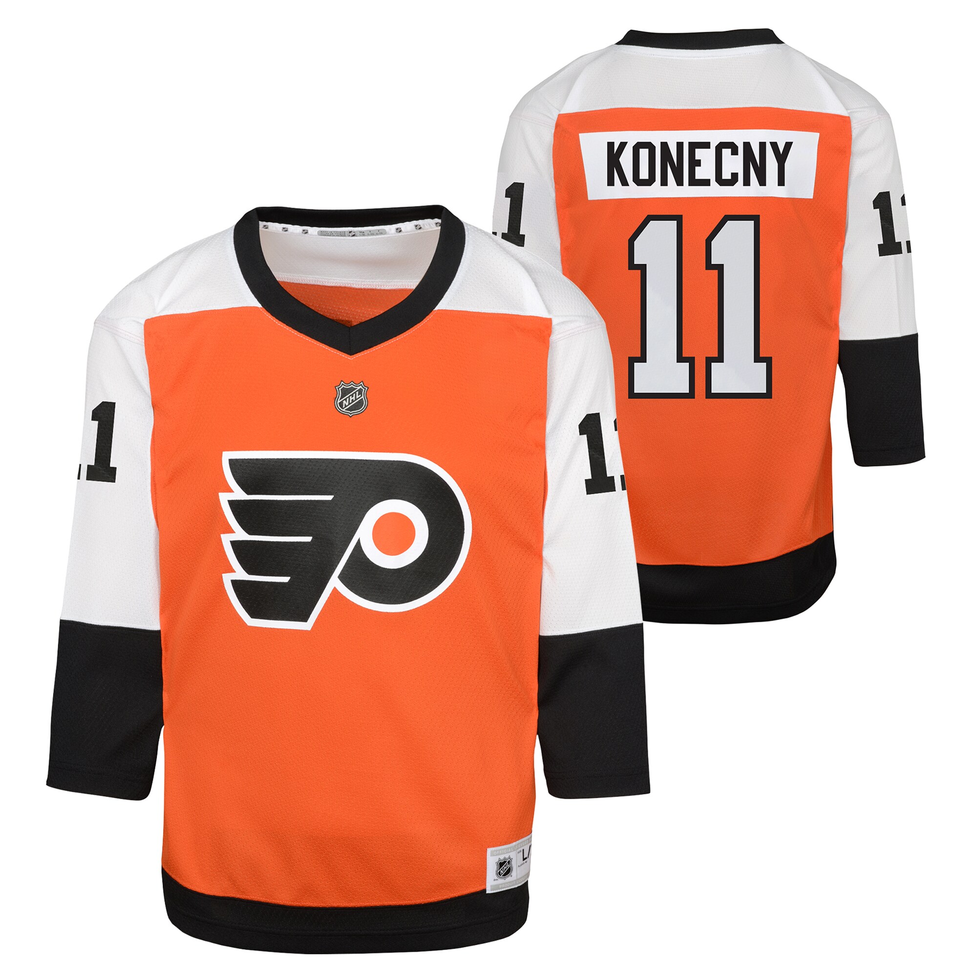 philadelphia flyers replica home jersey – orange – travis konecny – youth – San Jose Sharks Jerseys and Headwear Collection