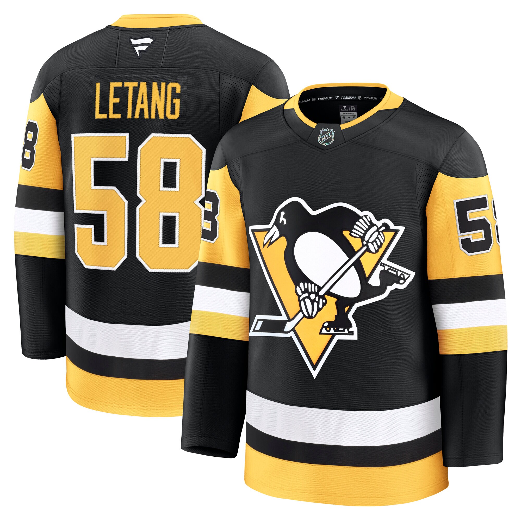 pittsburgh penguins fanatics branded home premium jersey – black – kris letang – mens – San Jose Sharks Jerseys and Headwear Collection