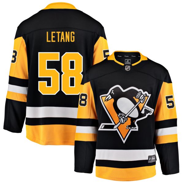 pittsburgh penguins fanatics home breakaway jersey – kris letang – mens – San Jose Sharks Jerseys and Headwear Collection