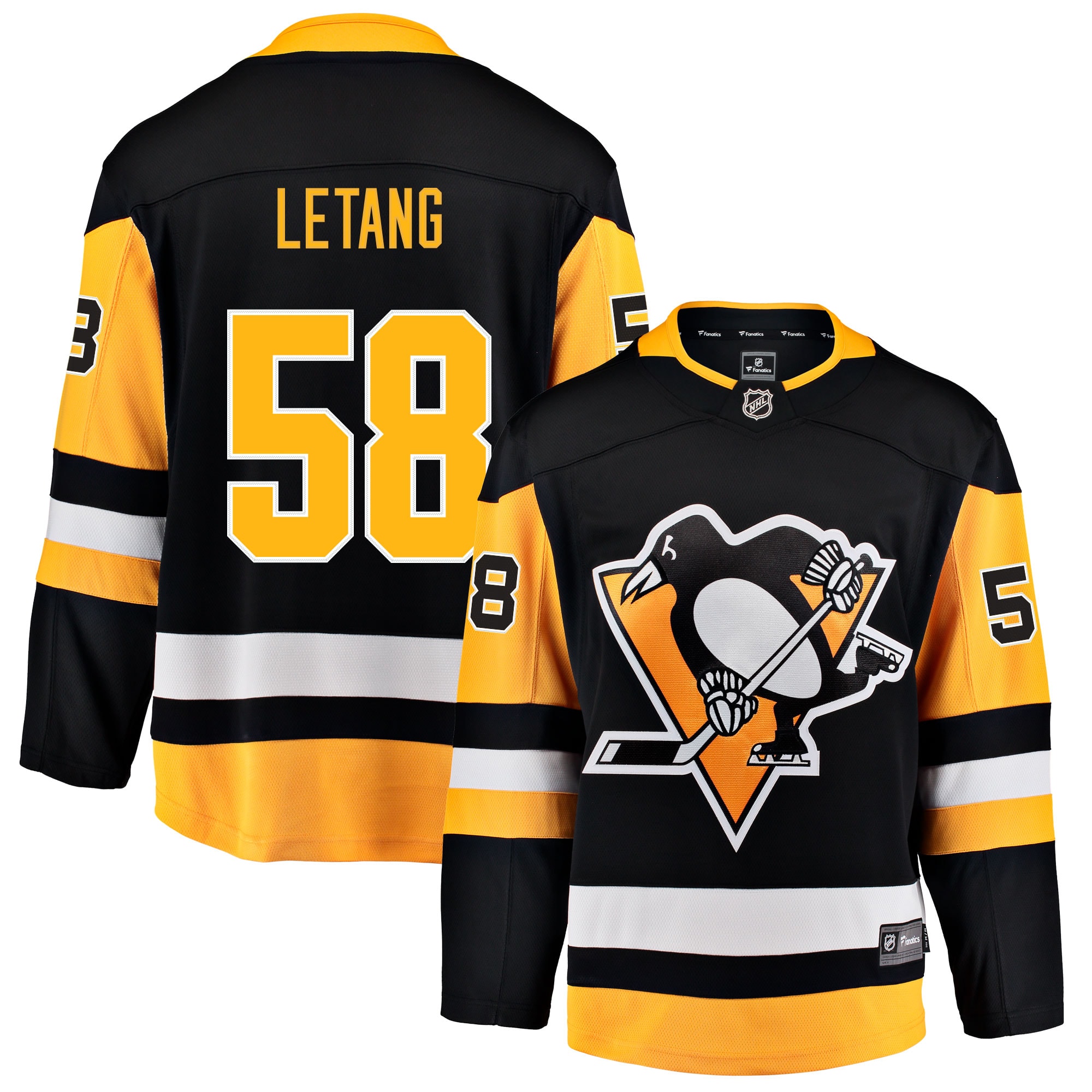 pittsburgh penguins fanatics home breakaway jersey – kris letang – mens – San Jose Sharks Jerseys and Headwear Collection