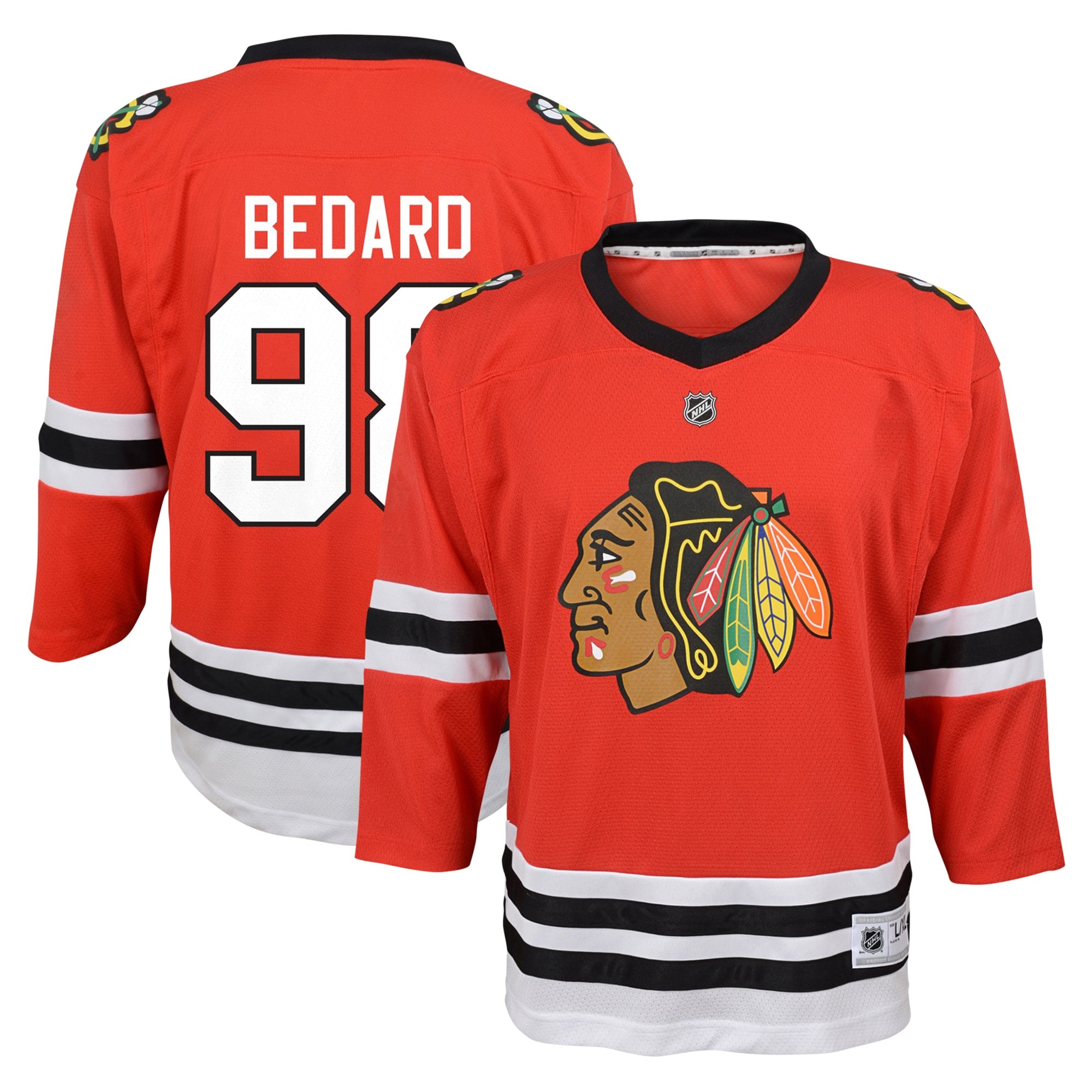 preschool connor bedard red chicago blackhawks home replica player jersey – San Jose Sharks Jerseys and Headwear Collection