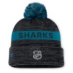 san jose sharks authentic pro rink beanie cuff with pom – San Jose Sharks Jerseys and Headwear Collection