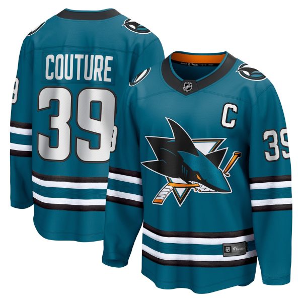 san jose sharks fanatics home breakaway jersey – logan couture – mens – San Jose Sharks Jerseys and Headwear Collection