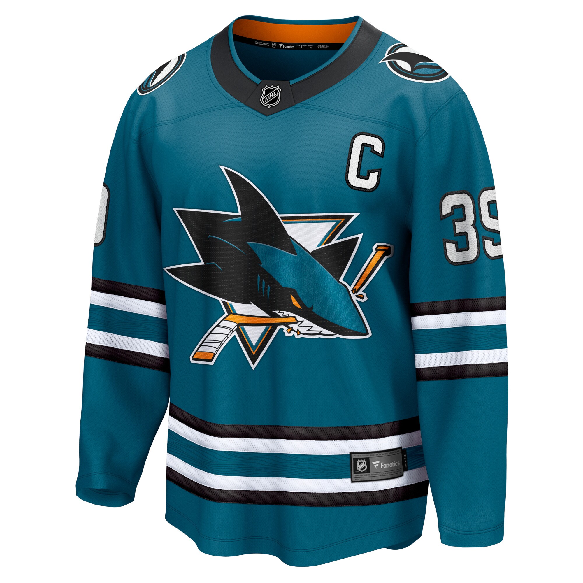 san jose sharks fanatics home breakaway jersey – logan couture – mens – San Jose Sharks Jerseys and Headwear Collection