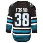 san jose sharks fanatics replica alternate breakaway jersey – black – mario ferraro – youth – San Jose Sharks Jerseys and Headwear Collection