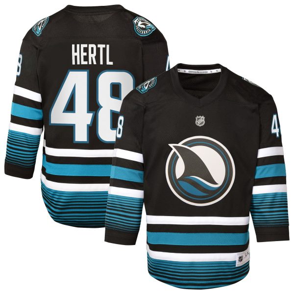 san jose sharks fanatics replica alternate breakaway jersey – black – tomas hertl – youth – San Jose Sharks Jerseys and Headwear Collection