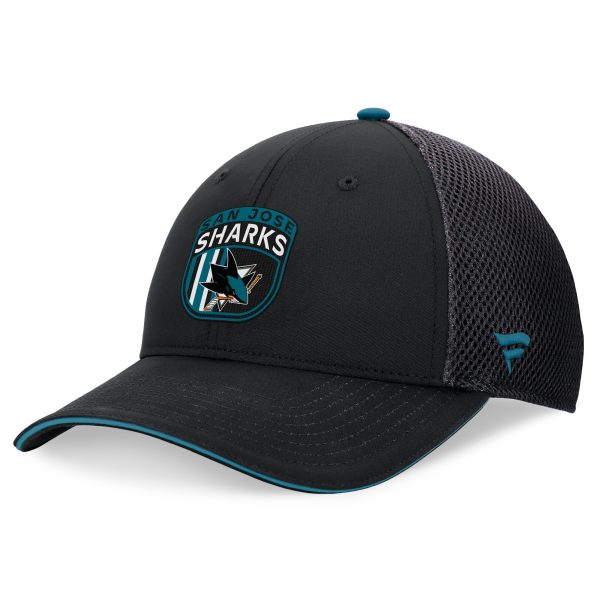 san jose sharks pro draft structured trucker cap – unisex – San Jose Sharks Jerseys and Headwear Collection