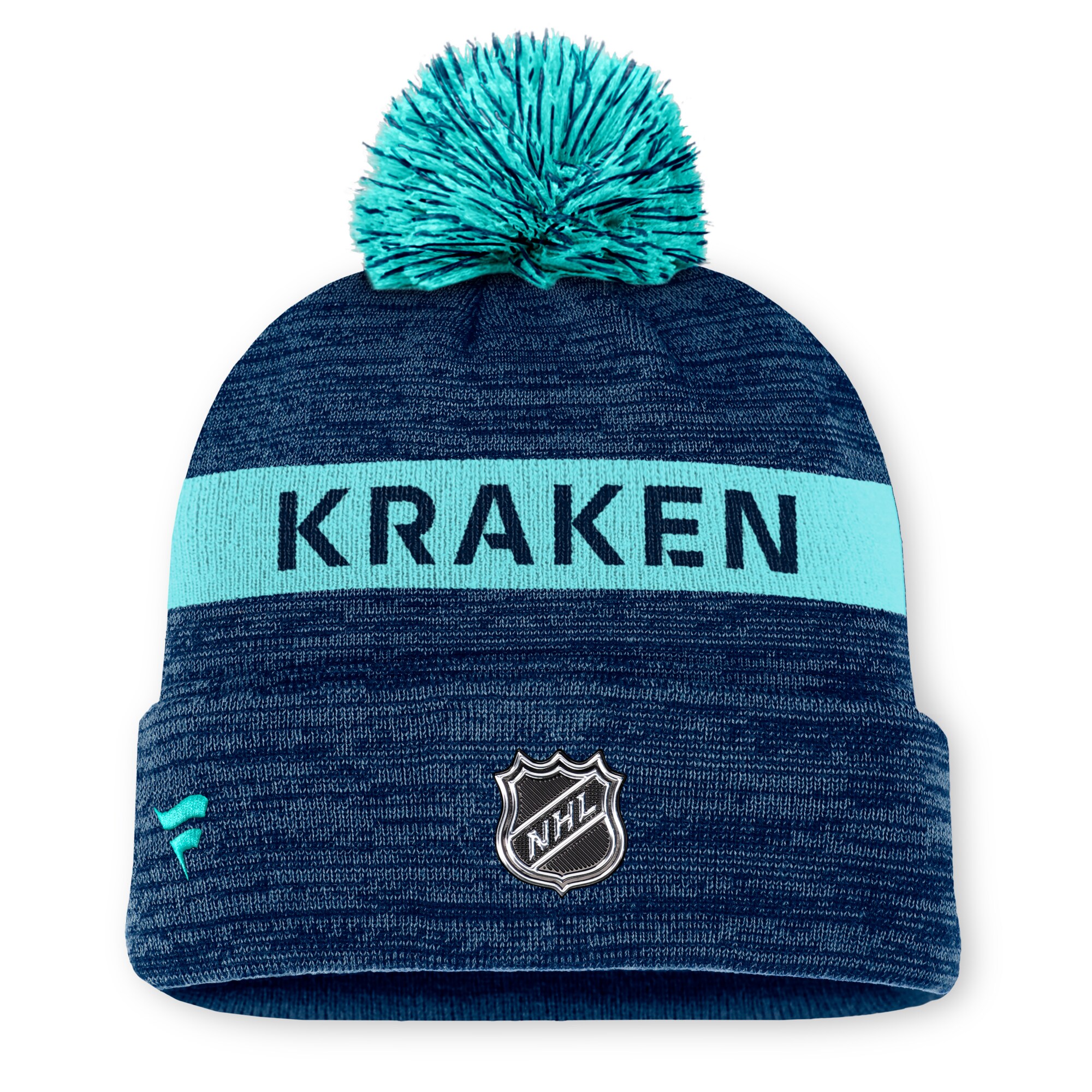 seattle kraken authentic pro rink beanie cuff with pom – San Jose Sharks Jerseys and Headwear Collection
