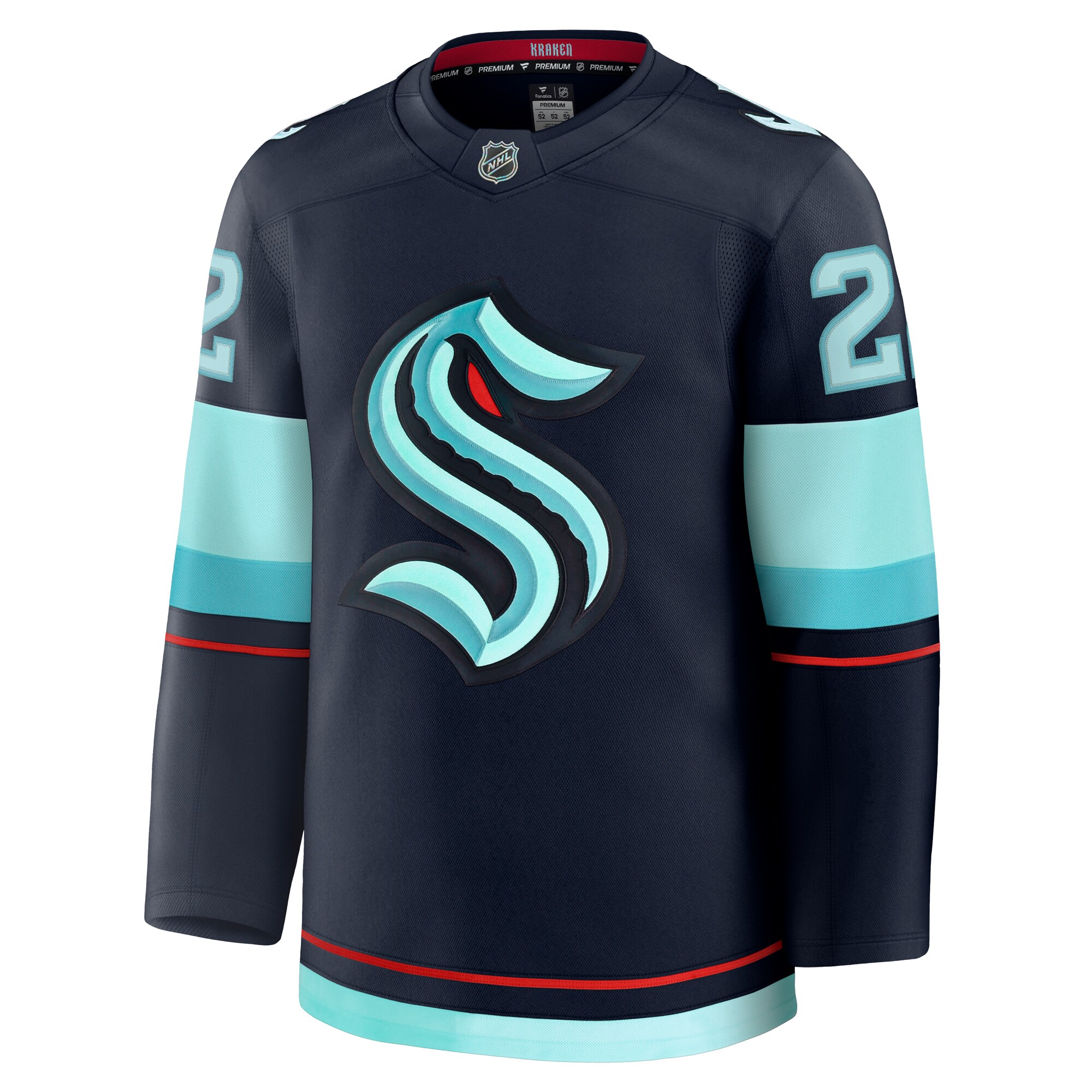 seattle kraken fanatics branded home premium jersey – deep sea blue – oliver bjorkstrand – mens – San Jose Sharks Jerseys and Headwear Collection