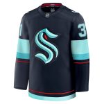 seattle kraken fanatics branded home premium jersey – deep sea blue – philipp grubauer – mens – San Jose Sharks Jerseys and Headwear Collection