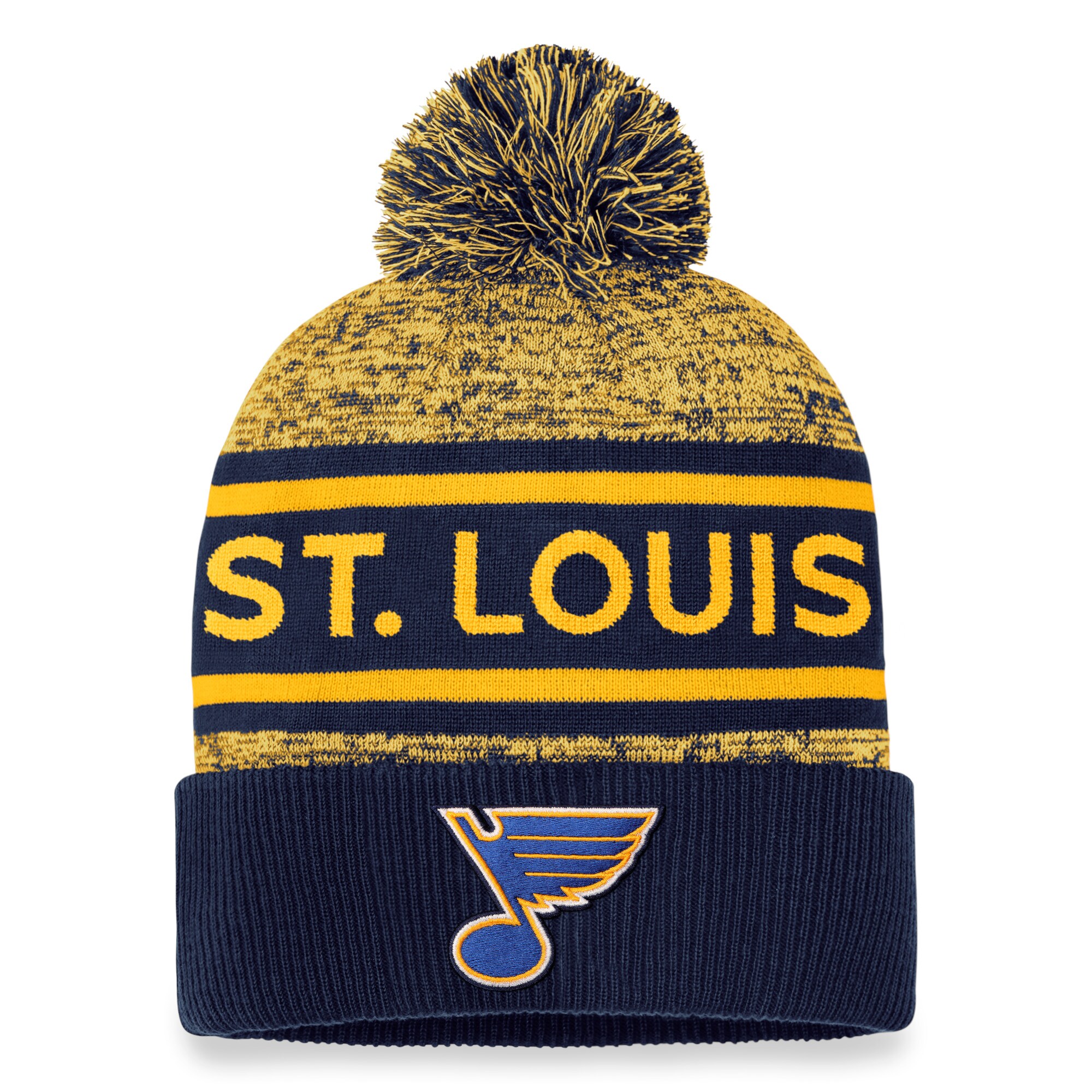 st. louis blues pro rink heathered cuffed pom knit – unisex – San Jose Sharks Jerseys and Headwear Collection