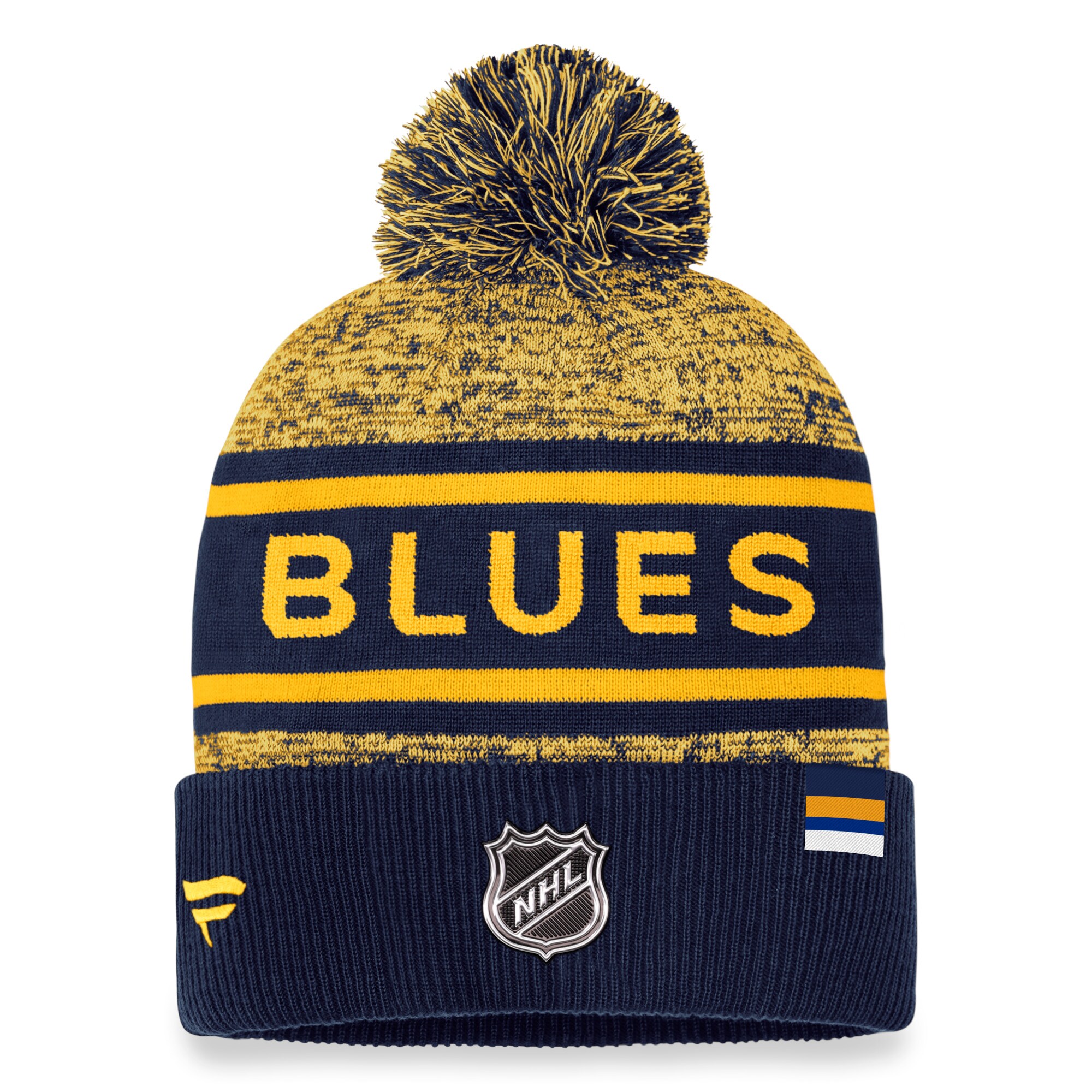 st. louis blues pro rink heathered cuffed pom knit – unisex – San Jose Sharks Jerseys and Headwear Collection