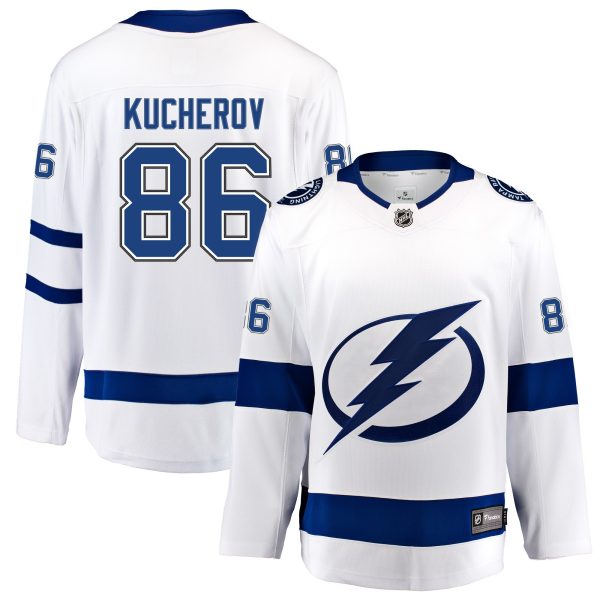tampa bay lightning fanatics away breakaway jersey – nikita kucherov – mens – San Jose Sharks Jerseys and Headwear Collection