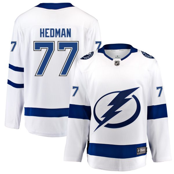 tampa bay lightning fanatics away breakaway jersey – victor hedman – mens – San Jose Sharks Jerseys and Headwear Collection