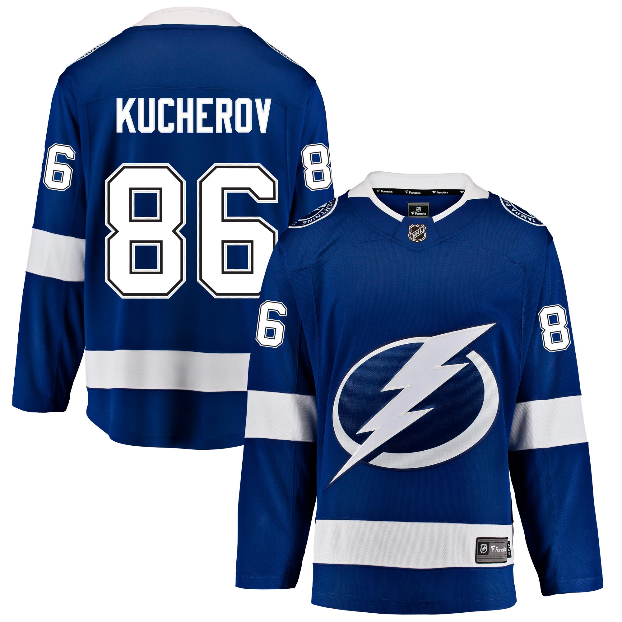 tampa bay lightning fanatics home breakaway jersey – nikita kucherov – mens – San Jose Sharks Jerseys and Headwear Collection