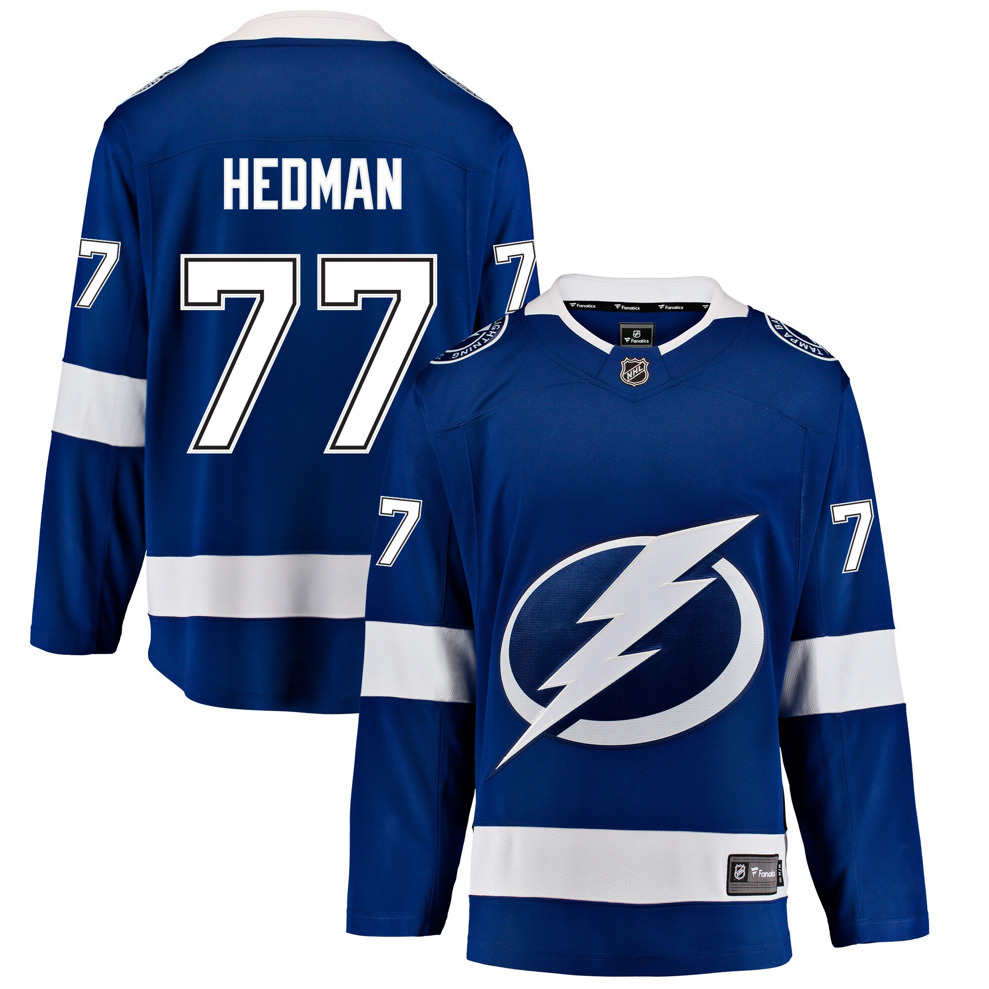 tampa bay lightning fanatics home breakaway jersey – victor hedman – mens – San Jose Sharks Jerseys and Headwear Collection