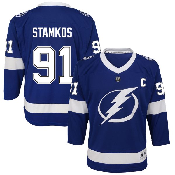 tampa bay lightning replica home jersey – steve stamkos – youth – San Jose Sharks Jerseys and Headwear Collection