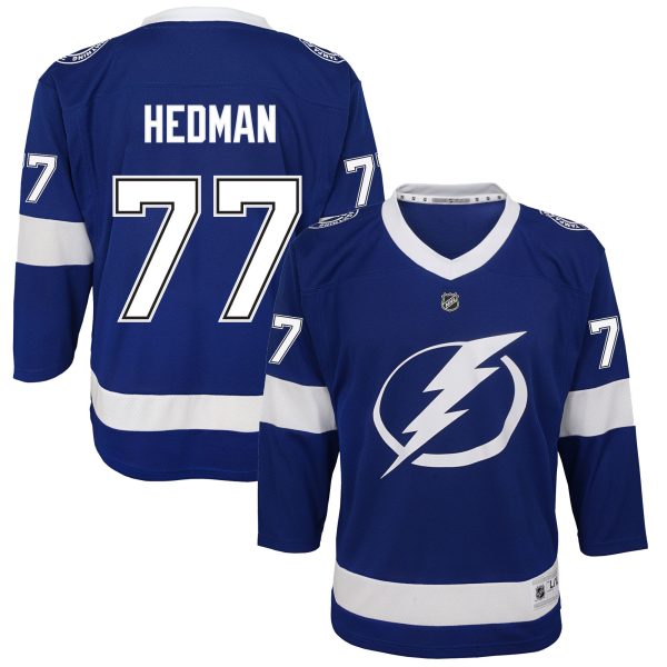 tampa bay lightning replica home jersey – victor hedman – youth – San Jose Sharks Jerseys and Headwear Collection